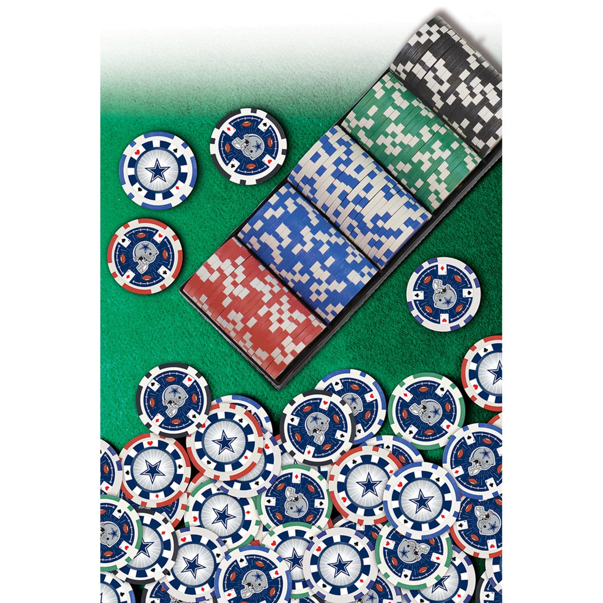 Dallas Cowboys 100 Piece Poker Chips by MasterPieces Puzzle Company INC