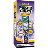 LSU Tigers 100 Piece Poker Chips by MasterPieces Puzzle Company INC