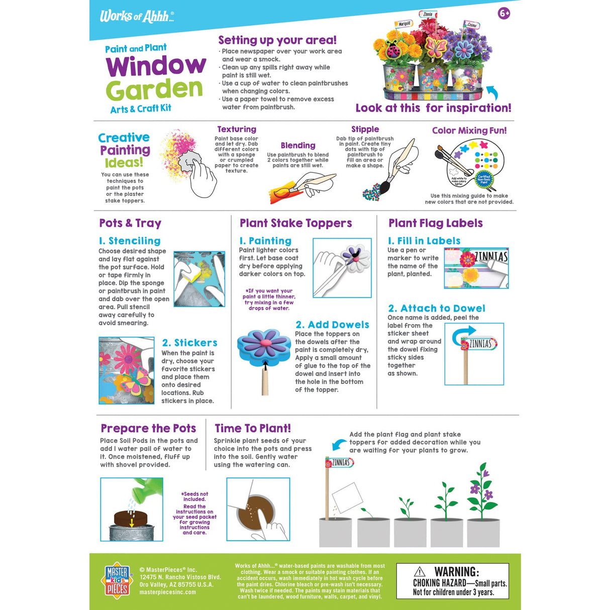 Window Garden Arts & Craft Kit by MasterPieces Puzzle Company INC