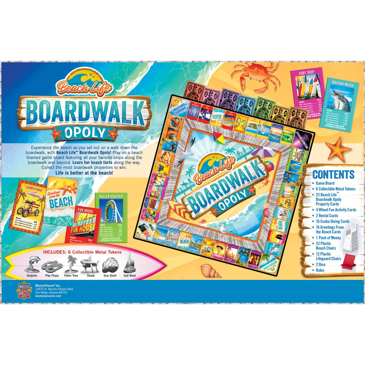 Beach Life - Boardwalk Opoly by MasterPieces Puzzle Company INC