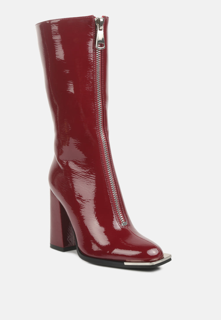 Year Round High Heeled Calf Boots by London Rag