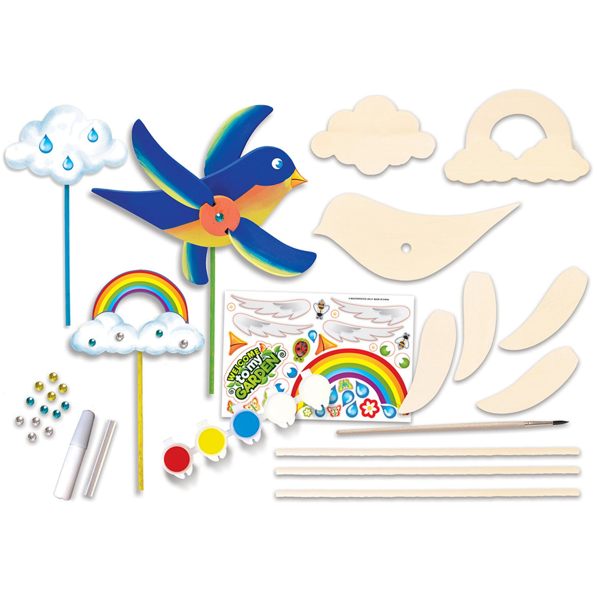 Whirligig Buildable Wood Craft & Paint Kit by MasterPieces Puzzle Company INC