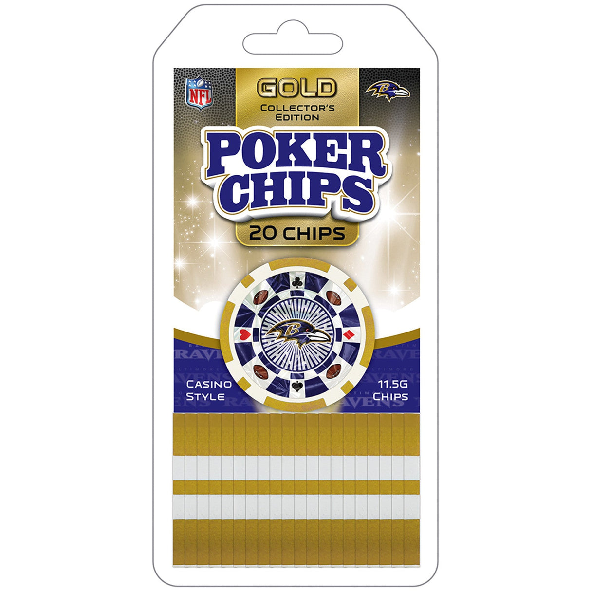 Baltimore Ravens 20 Piece Poker Chips by MasterPieces Puzzle Company INC