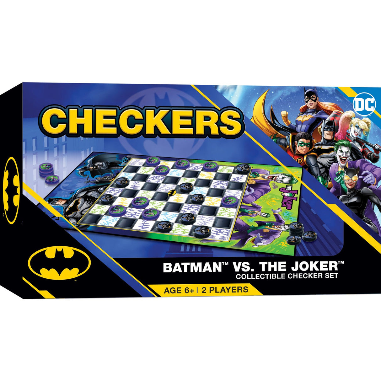 Batman vs The Joker Checkers Board Game by MasterPieces Puzzle Company INC