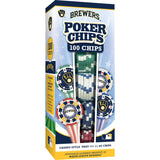 Milwaukee Brewers 100 Piece Poker Chips by MasterPieces Puzzle Company INC