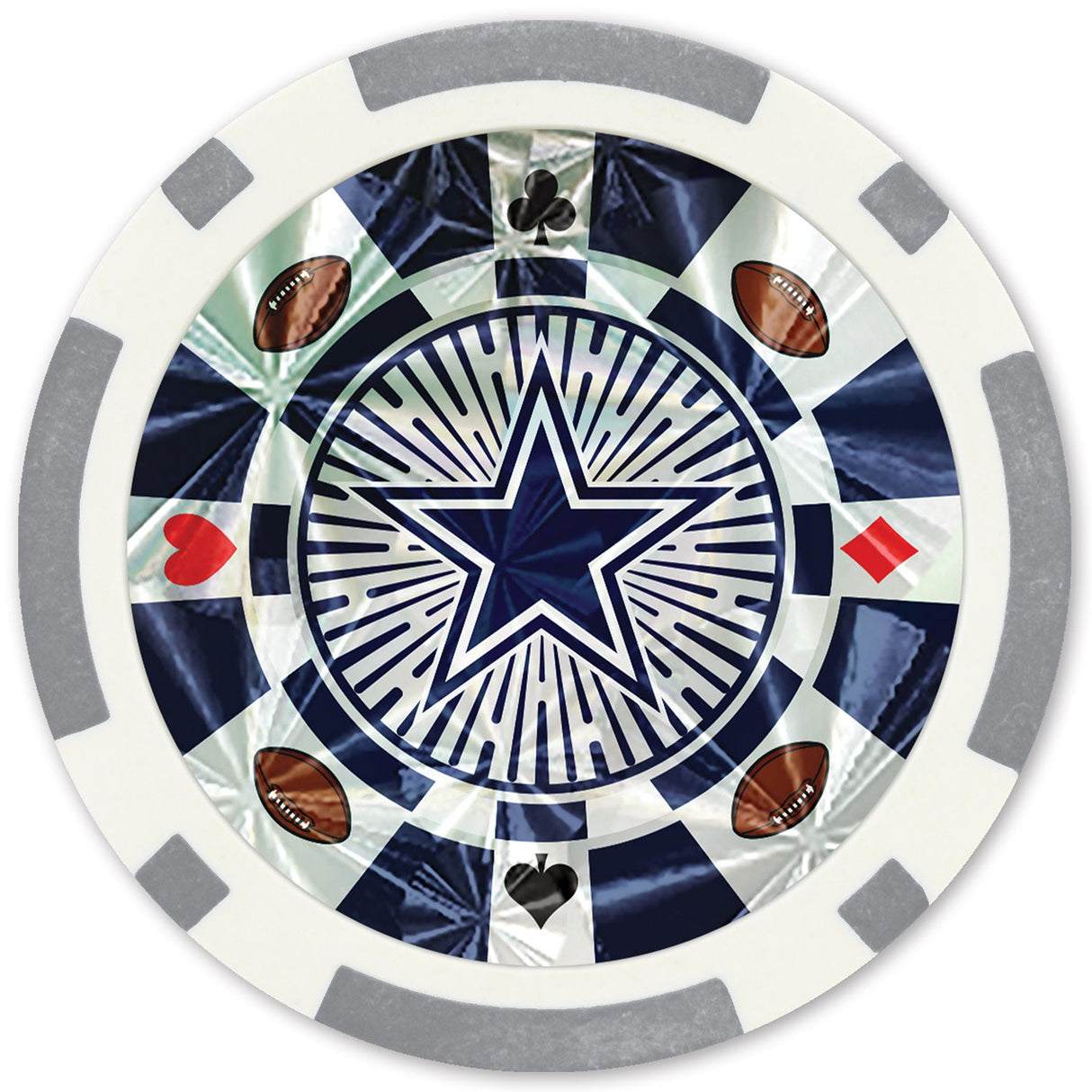 Dallas Cowboys 20 Piece Poker Chips by MasterPieces Puzzle Company INC