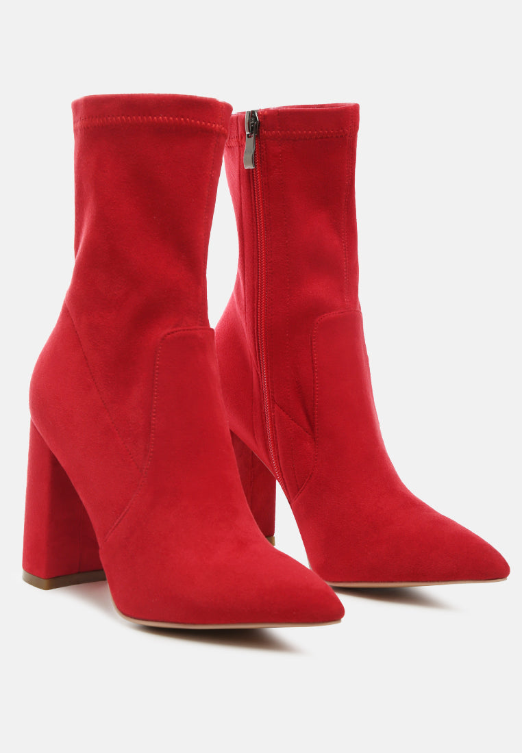 zahara suede bootie by London Rag