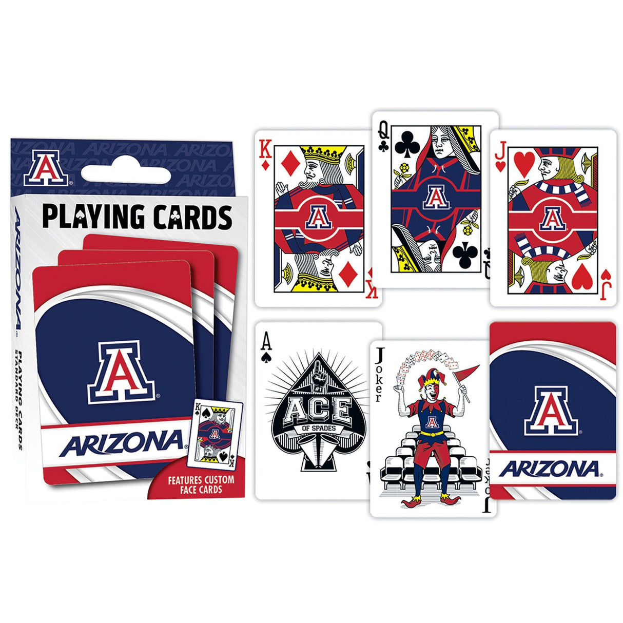 Arizona Wildcats Playing Cards - 54 Card Deck by MasterPieces Puzzle Company INC