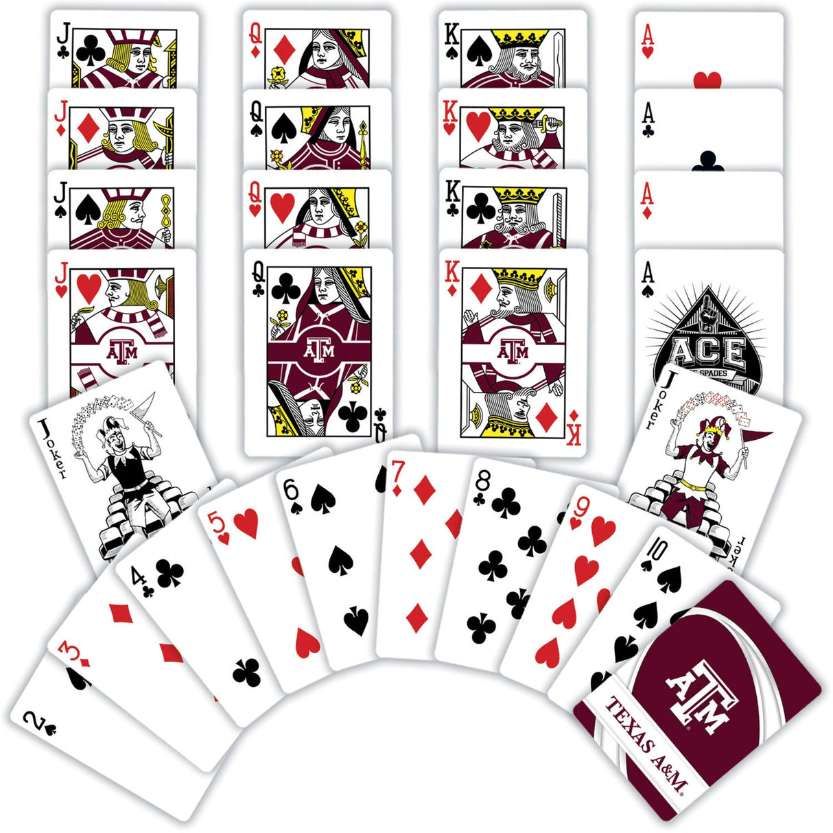 Texas A&M Aggies Playing Cards - 54 Card Deck by MasterPieces Puzzle Company INC