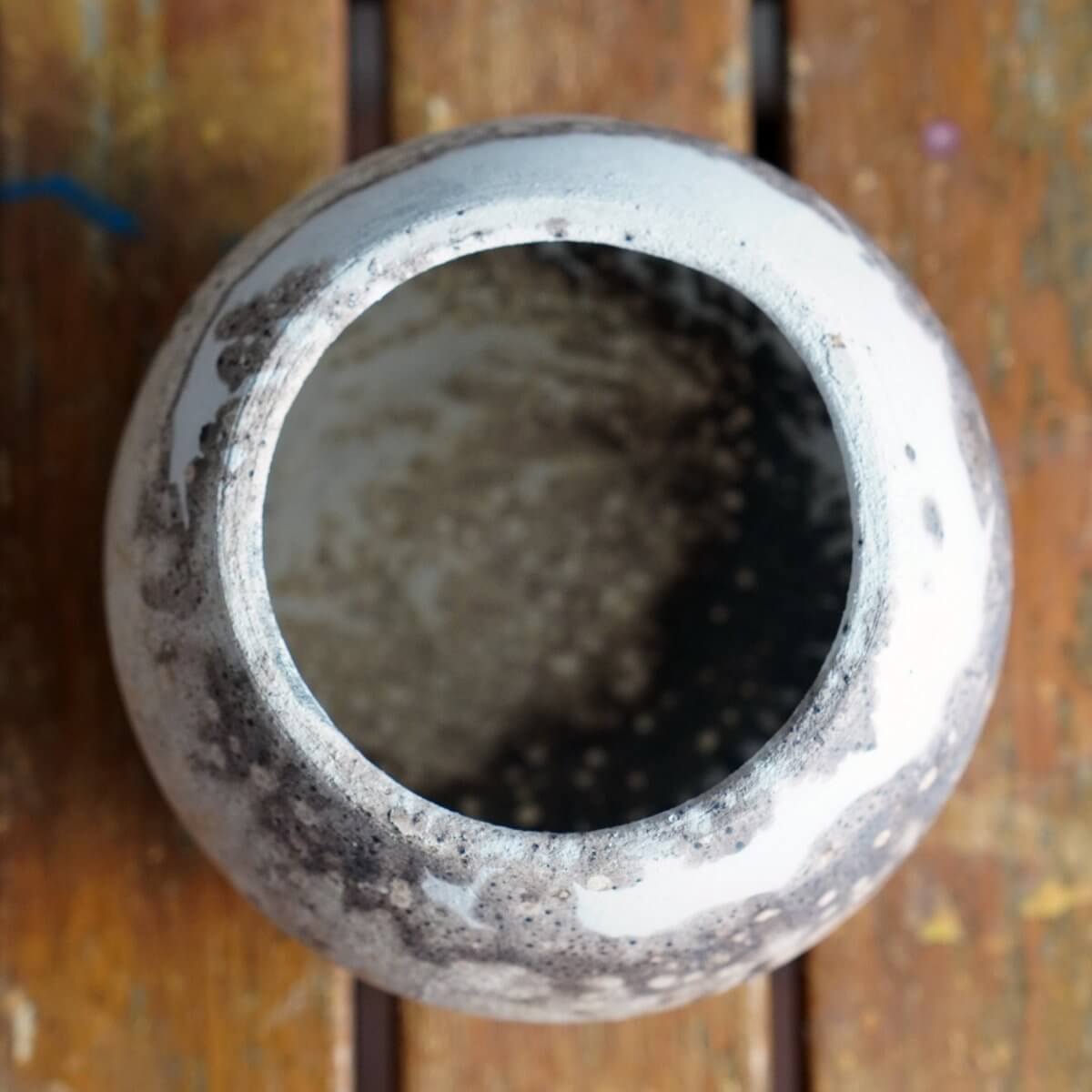 Zen Ceramic Raku Pottery Vase by RAAQUU