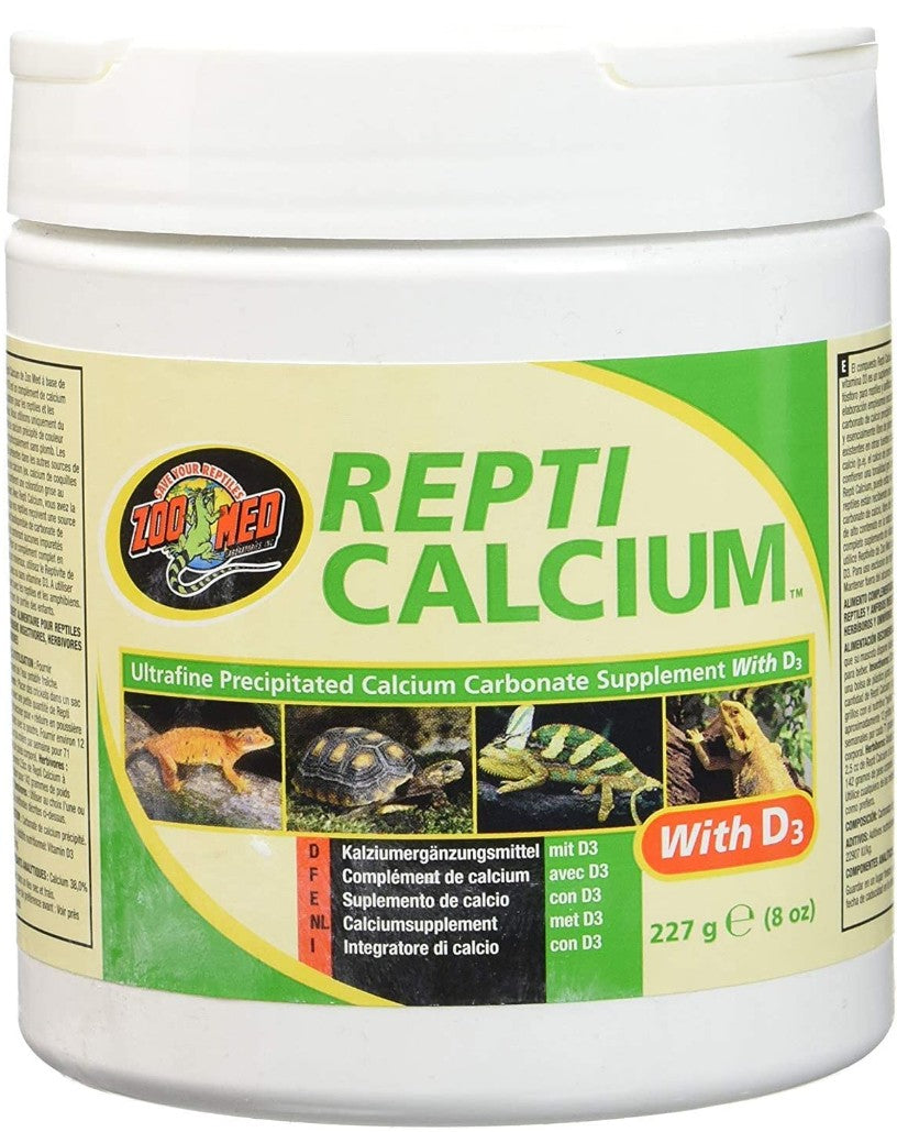 Zoo Med Repti Calcium with D3 - High Bioavailability Reptile Supplement by Dog Hugs Cat