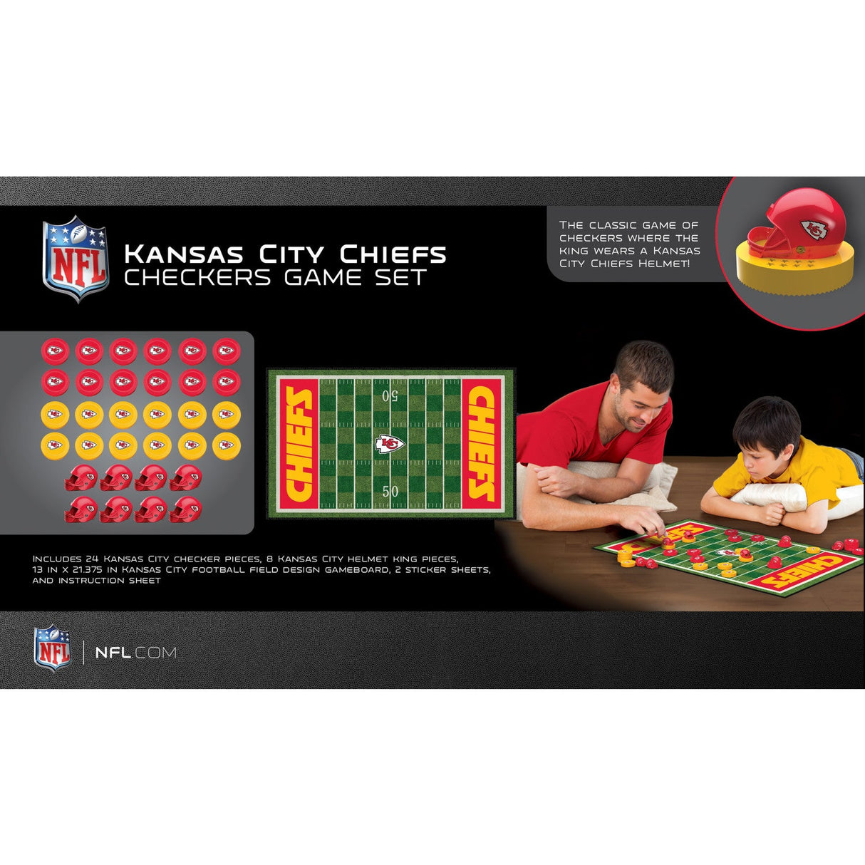 Kansas City Chiefs Checkers Board Game by MasterPieces Puzzle Company INC