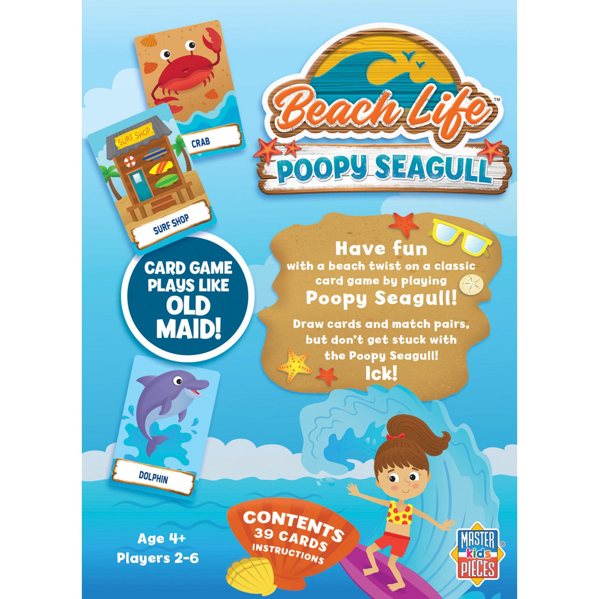 Beach Life - Poopy Seagull Card Game by MasterPieces Puzzle Company INC