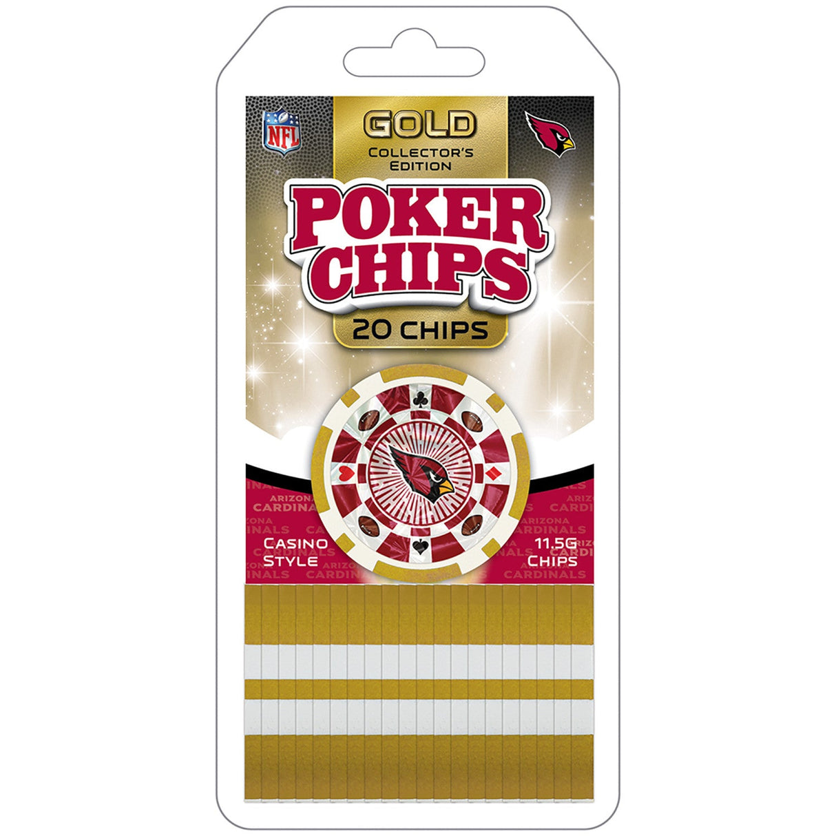 Arizona Cardinals 20 Piece Poker Chips by MasterPieces Puzzle Company INC