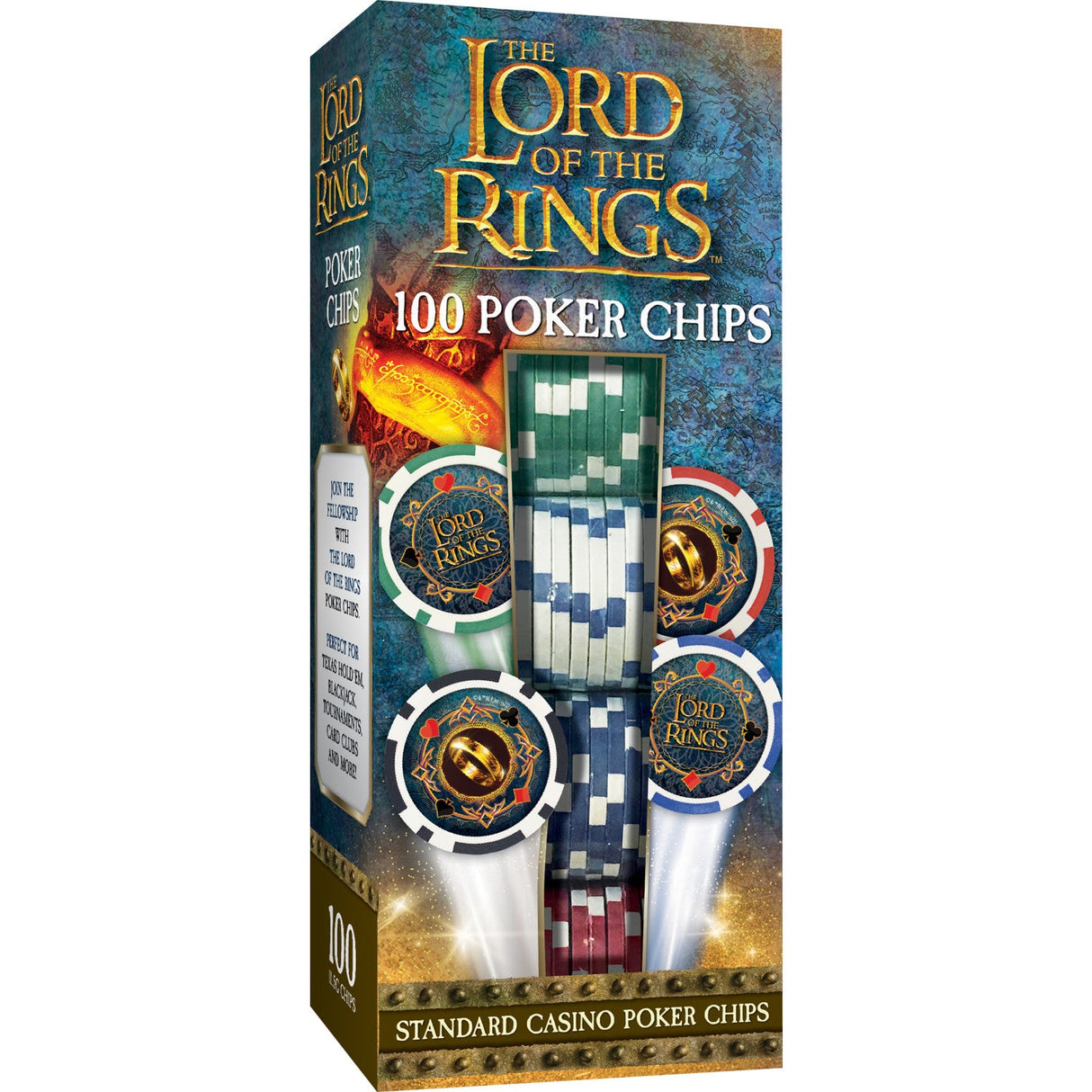 Lord of The Rings 100 Piece Poker Chips by MasterPieces Puzzle Company INC