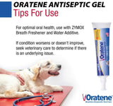 Zymox Oratene Enzymatic Oral Gel - Non-Irritating Pet Antiseptic Dental Care by Dog Hugs Cat