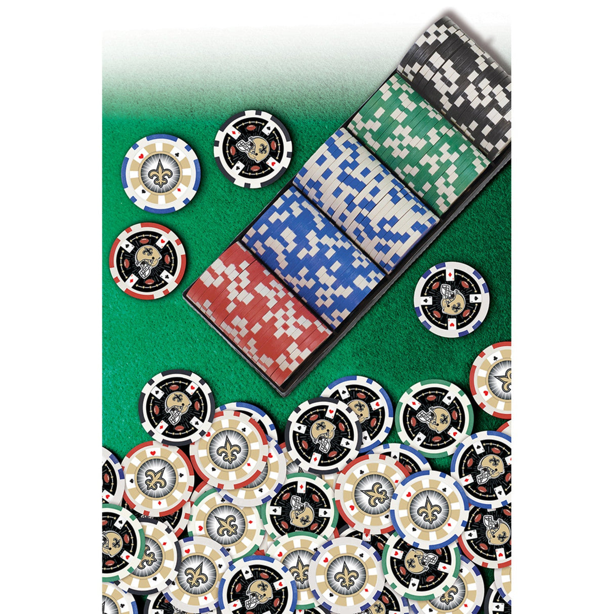 New Orleans Saints 100 Piece Poker Chips by MasterPieces Puzzle Company INC