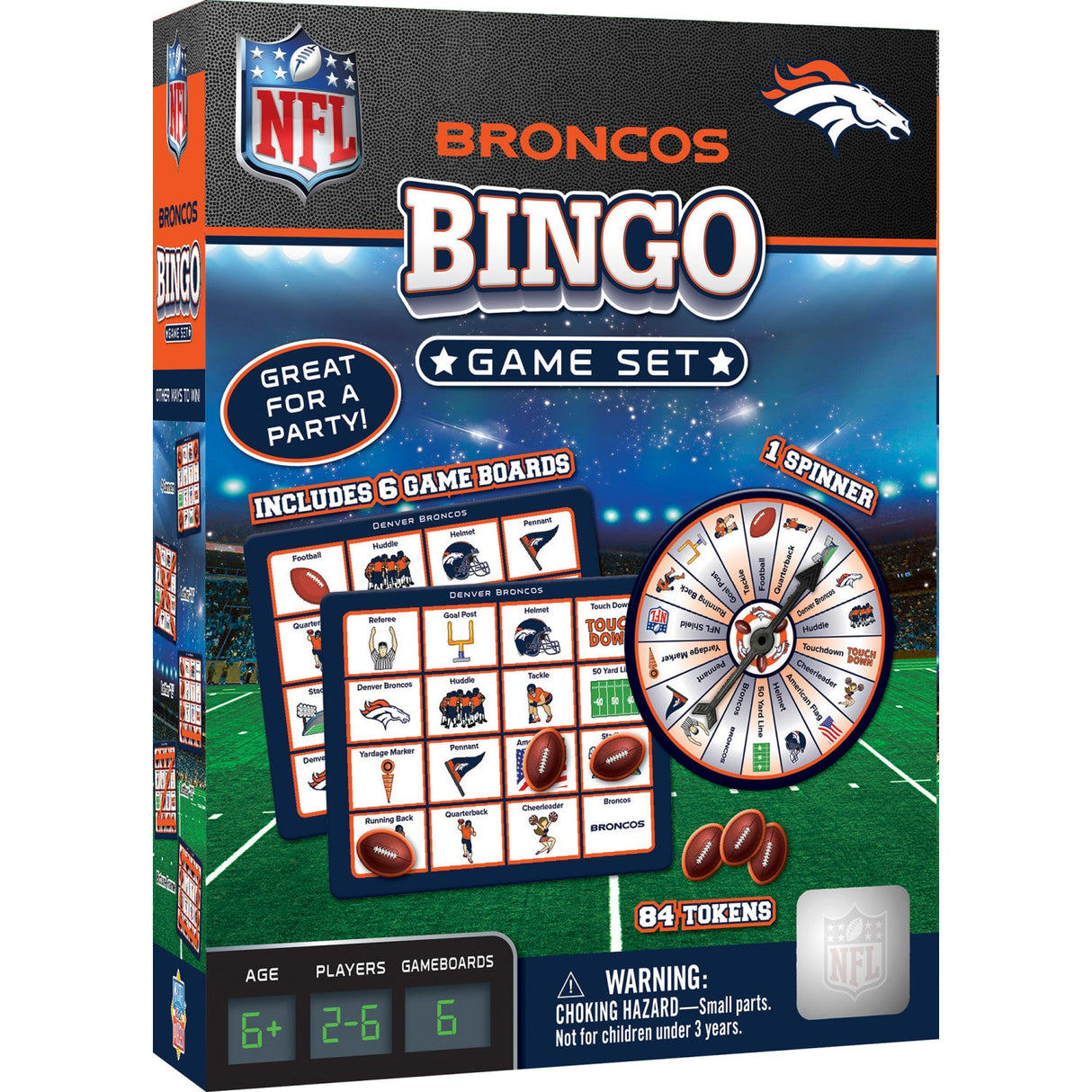 Denver Broncos Bingo Game by MasterPieces Puzzle Company INC