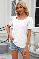 Eyelet Short Sleeve T-Shirt