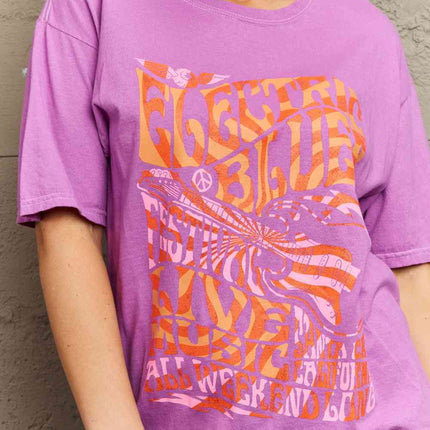 Sweet Claire "Electric Blues" Graphic T-Shirt