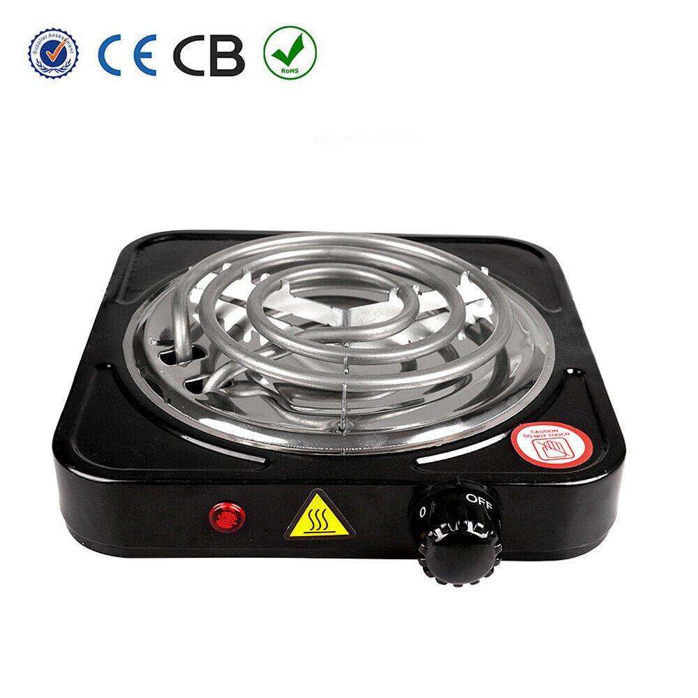 1000W Portable Electric Single Burner Hot Plate Cooktop RV Dorm Countertop Stove by Plugsus Home Furniture - Vysn