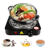 1000W Portable Electric Single Burner Hot Plate Cooktop RV Dorm Countertop Stove by Plugsus Home Furniture - Vysn