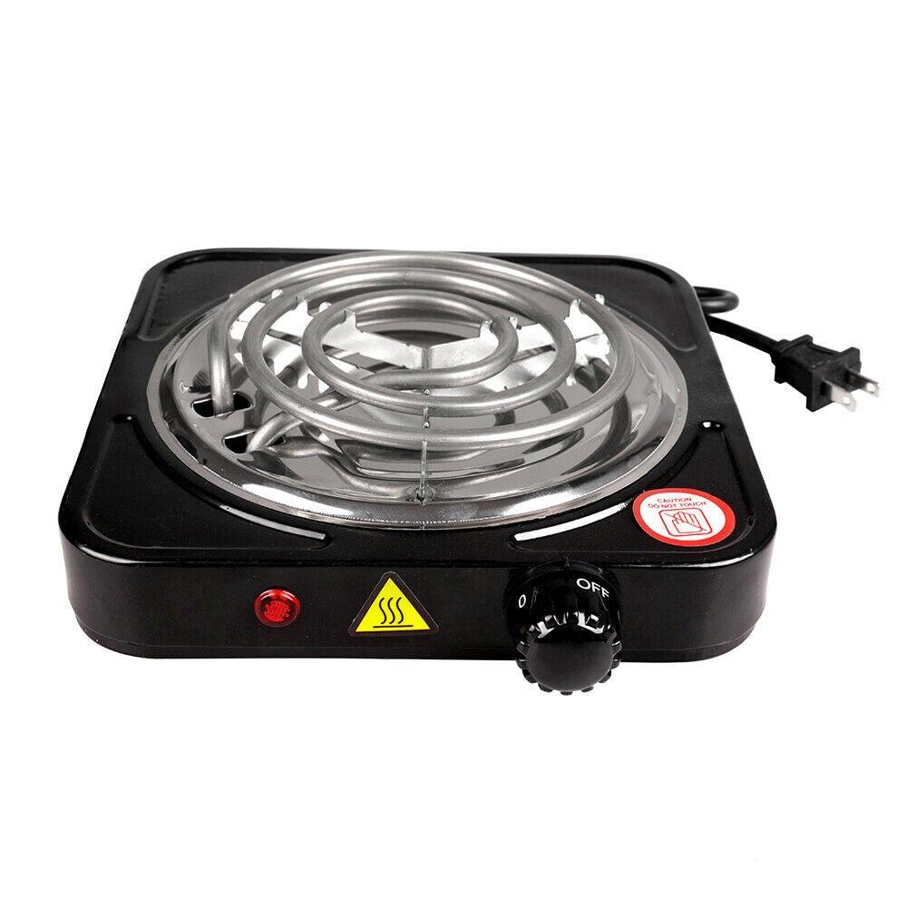 1000W Portable Electric Single Burner Hot Plate Cooktop RV Dorm Countertop Stove by Plugsus Home Furniture - Vysn