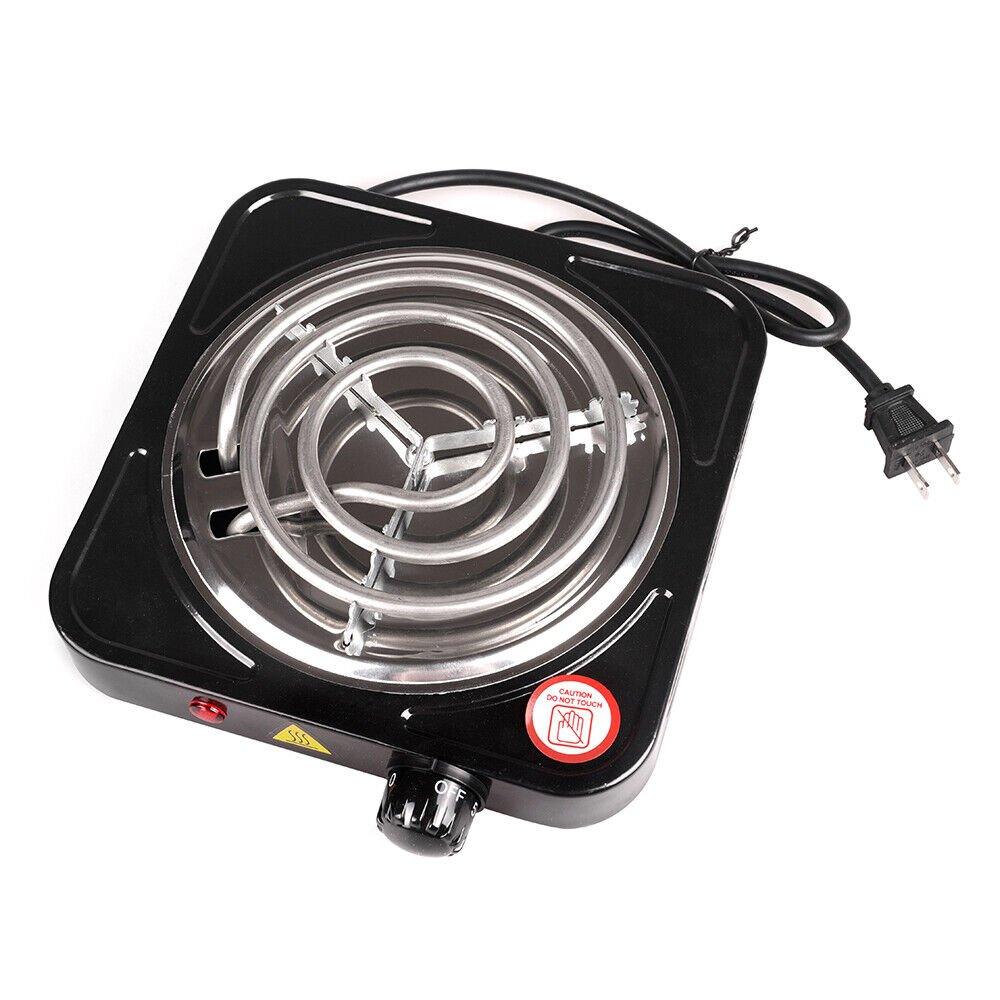 1000W Portable Electric Single Burner Hot Plate Cooktop RV Dorm Countertop Stove by Plugsus Home Furniture - Vysn