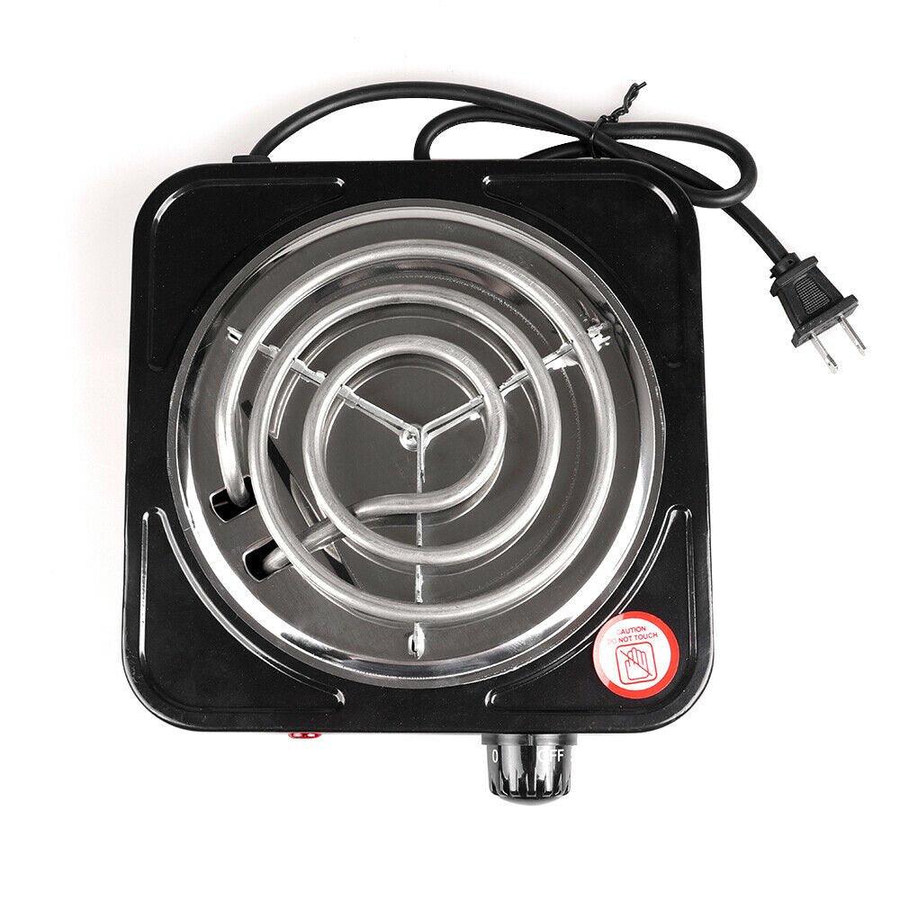 1000W Portable Electric Single Burner Hot Plate Cooktop RV Dorm Countertop Stove by Plugsus Home Furniture - Vysn