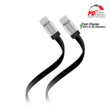 Flexi USB-C to USB-C Flat Cable 6ft - Vysn