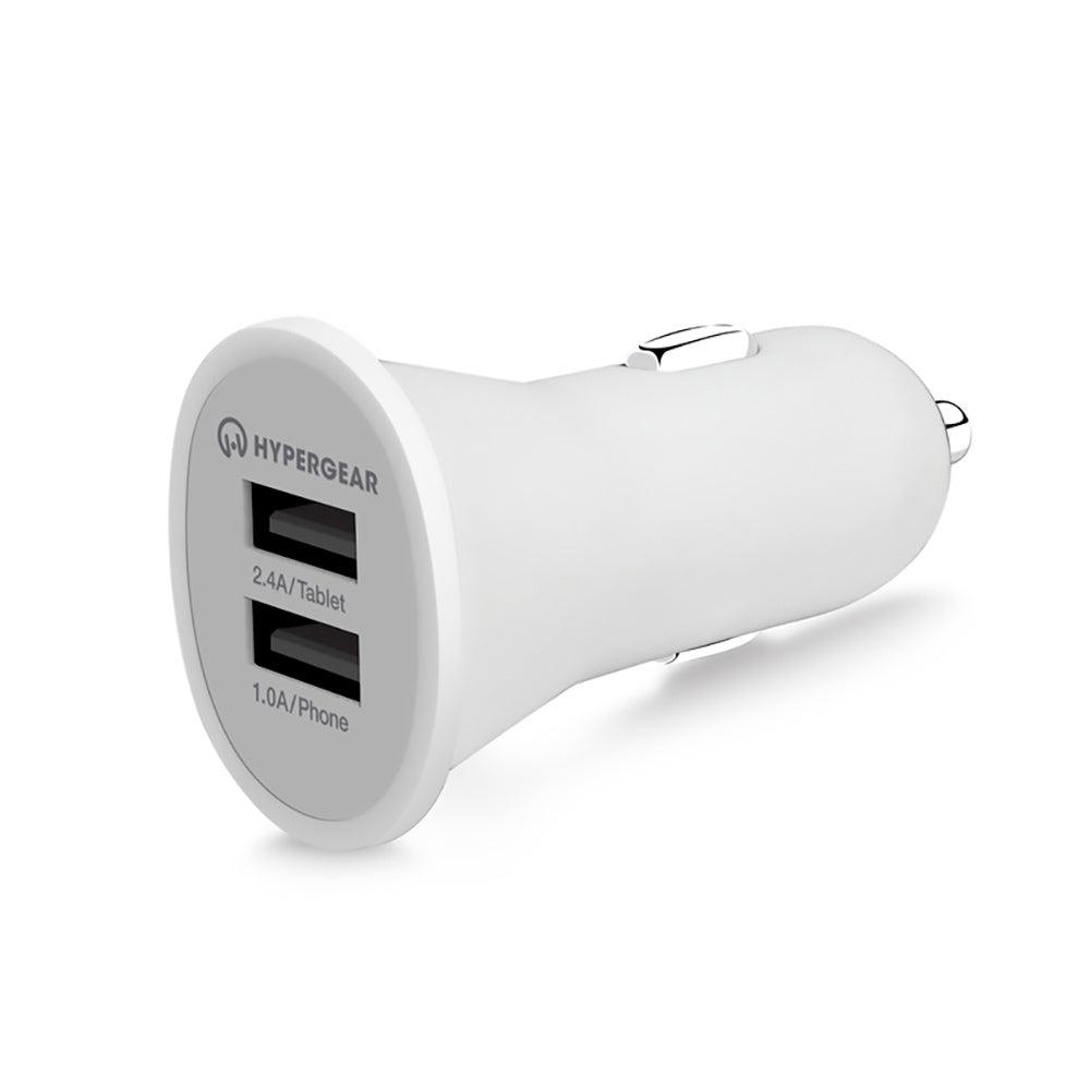 Dual USB 2.4A Rubberized Vehicle Charger Gen-2 - Vysn