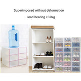 24x Clear Shoe Storage Boxes Plastic Organizer Rack Containers Men Women cabinet by Plugsus Home Furniture - Vysn