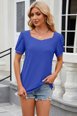 Eyelet Short Sleeve T-Shirt