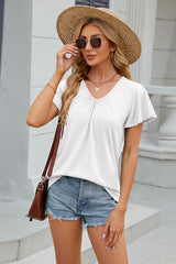 V-Neck Short Sleeve T-Shirt