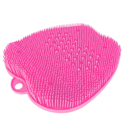 Shower Foot Scrubber Foot Massager Exfoliation Cleaner Mat Improve Foot Circulation Scrubber Foot Pain Relief Mat w/ Anti-slip Suction Cups - Pink