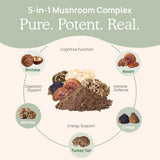 5 Defenders Organic Mushroom Blend Capsules by Real Mushrooms - Vysn