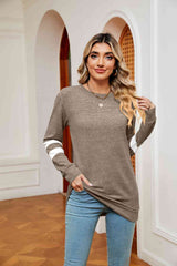 Round Neck Long Sleeve Top