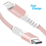 Braided PD MFI Lightning to USB-C Cable 4ft - Vysn