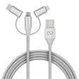 3X1 Micro Lightning & USB-C Charge/Sync 6ft CBL - Vysn