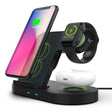 3-in-1 Wireless Charging Dock Black - Vysn