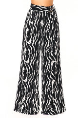 Woven Print Fashion Pants