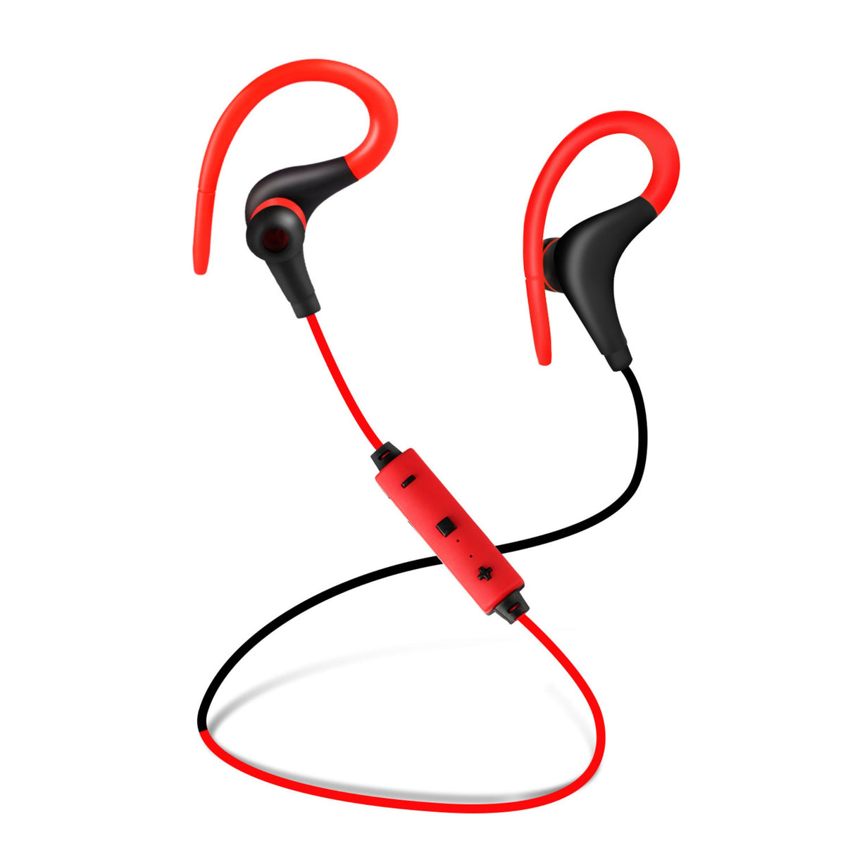 Wireless Sport In-Ear Headphones V4.1 - Sweat-proof, Noise Canceling, Hands-free - for Running, Hiking, Travel - with Mic - Black