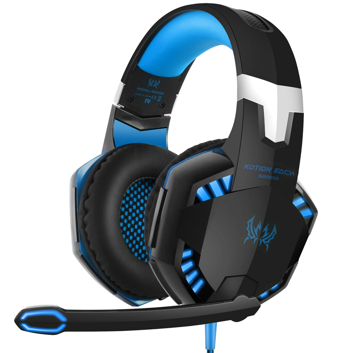 Kotion Each G2000 Gaming Headset - Over Ear Headphones for PS4 Xbox Nintendo Switch PC Laptop - Packs & Pieces - Blue