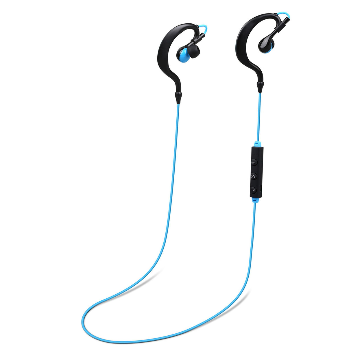 Wireless Sport In-Ear Headphones V4.1 - Sweat-proof Neckband Earbuds, Deep Bass, Mic - Running, Hiking, Travel - Blue