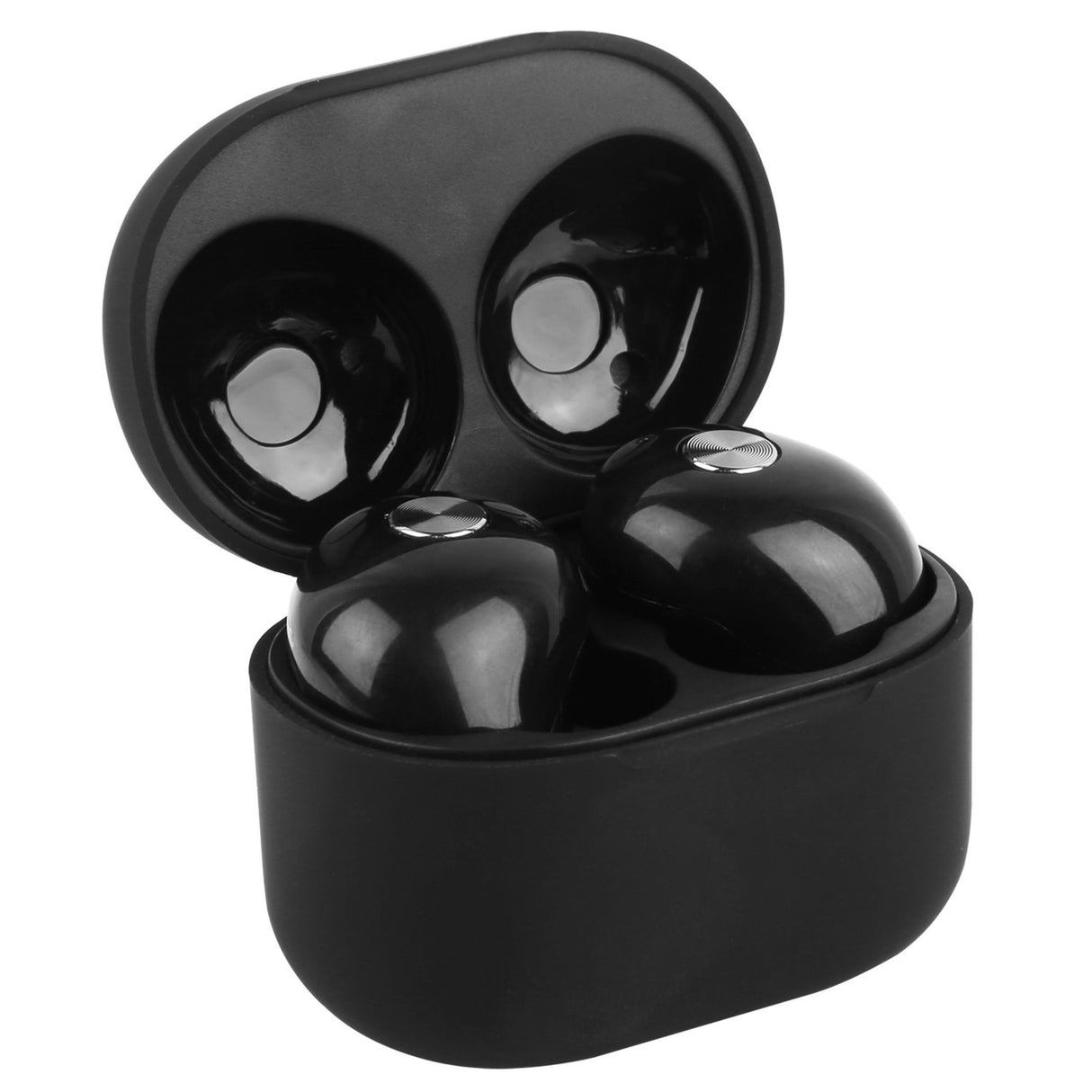 True Wireless V4.2 Earbuds - IPX4, In-ear Stereo, Deep Bass, Hands-free, 30Hrs Work Time, Magnetic Charging Case - Black