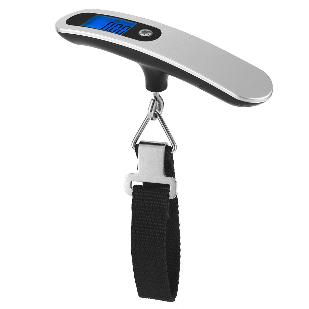 50kg/10g Portable Digital Luggage Scale - Silver