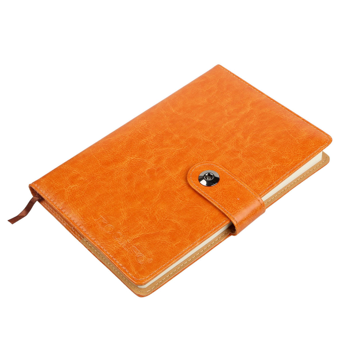 150 Pages PU Leather Cover Notebook with Calendar, World Map, and Silk Ribbon