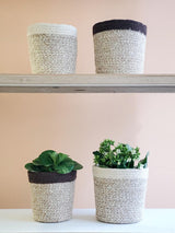 Agora Plant Basket - White by KORISSA - Vysn