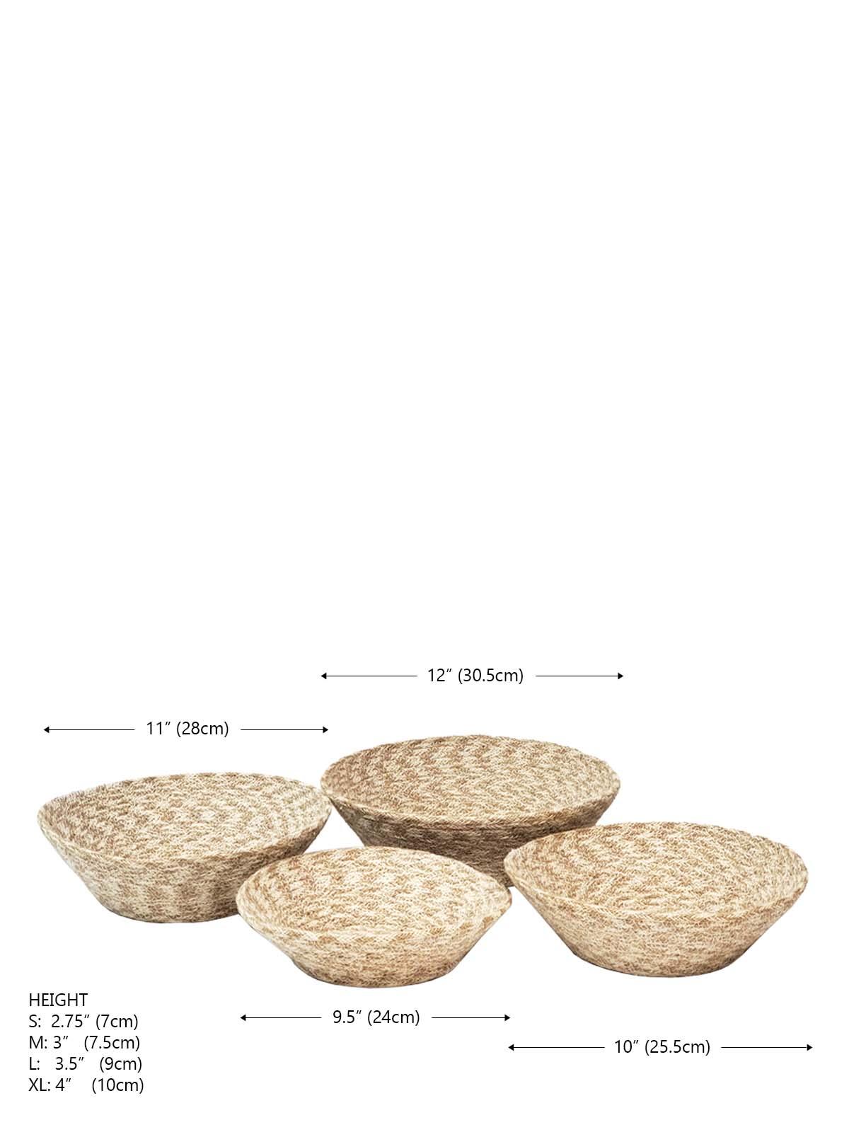 Agora Woven Nesting Bowl (Set of 4) by KORISSA - Vysn