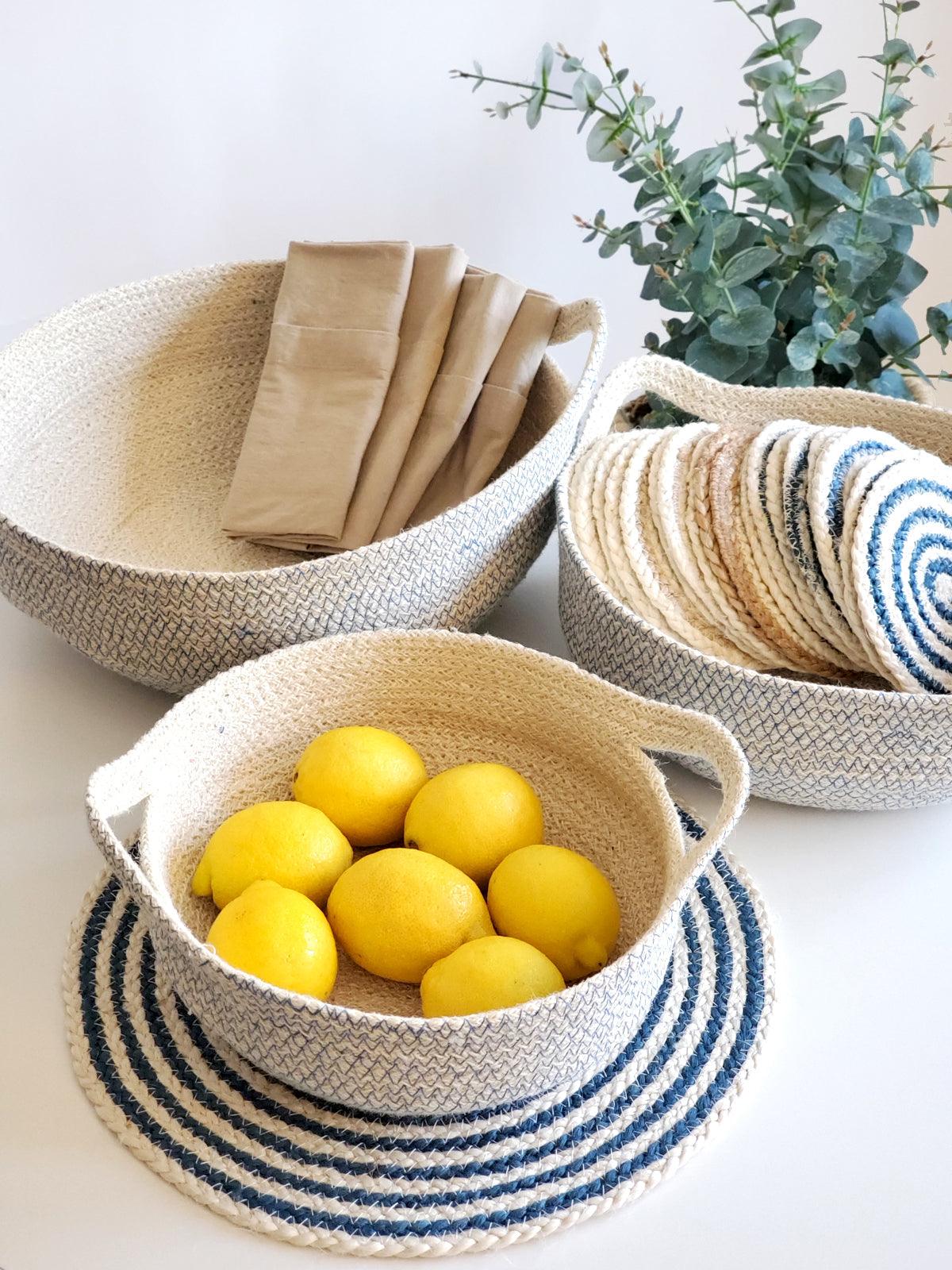 Amari Fruit Bowl - Blue by KORISSA - Vysn